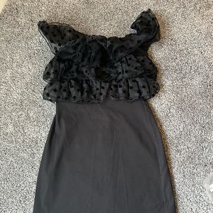 Black mini dress